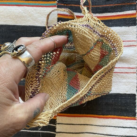 Vintage 90’s Chacura Handwoven Festival Crossbody Bag. Boho. Hippie. Summer. - Picture 3 of 8